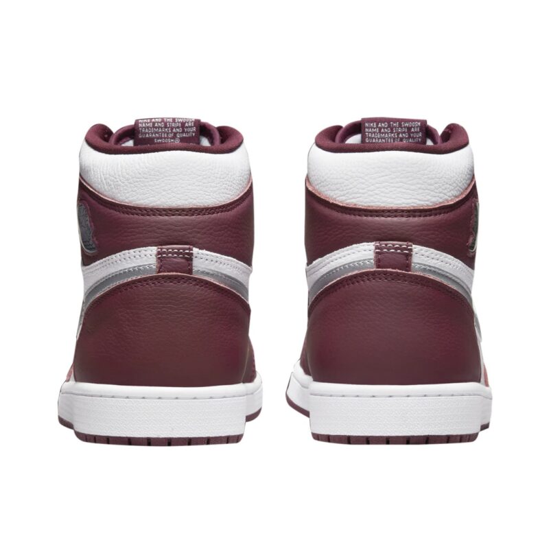 Mens Jordan 1 Retro High Og Bordeaux Bordeaux/Metallic Sil-White (555088 611)