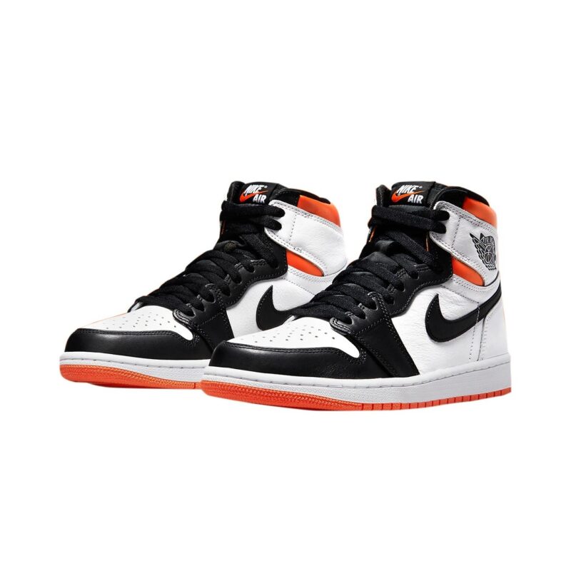 Mens Jordan 1 Retro High Og Electro Orange Wht/Blk-Elect Orange (555088 180)