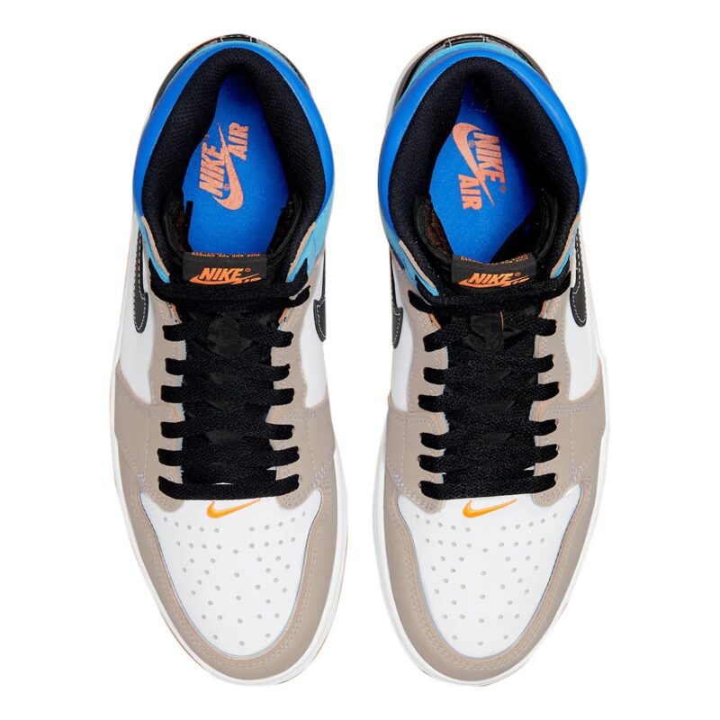 Mens Jordan 1 Retro High Og Prototype White/Total Orange-Multi (Dc6515 100)