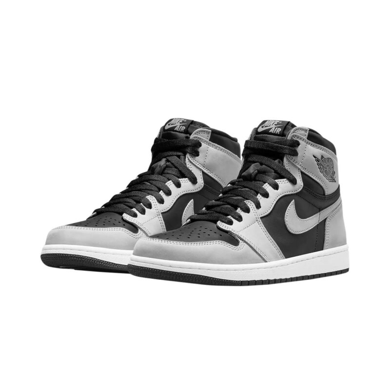 Mens Jordan 1 Retro High Og Shadow 2.0 Black/Lt Smoke Grey-White (555088 035)