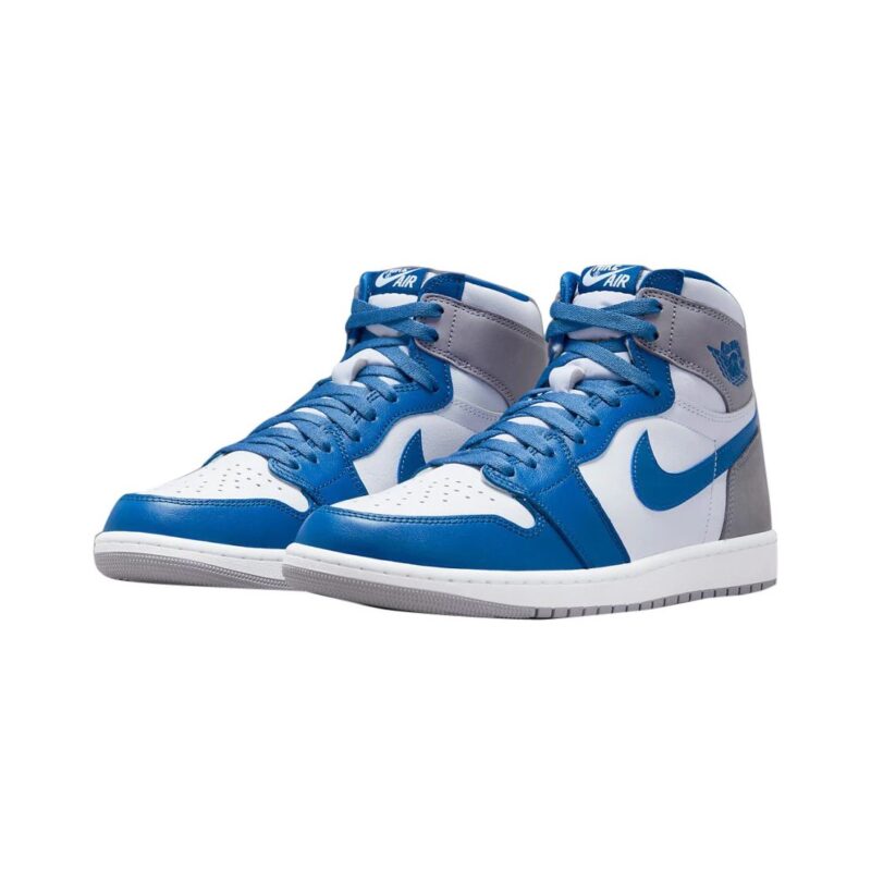 Mens Jordan 1 Retro High Og True Blue/White-Cement Grey (Dz5485 410)