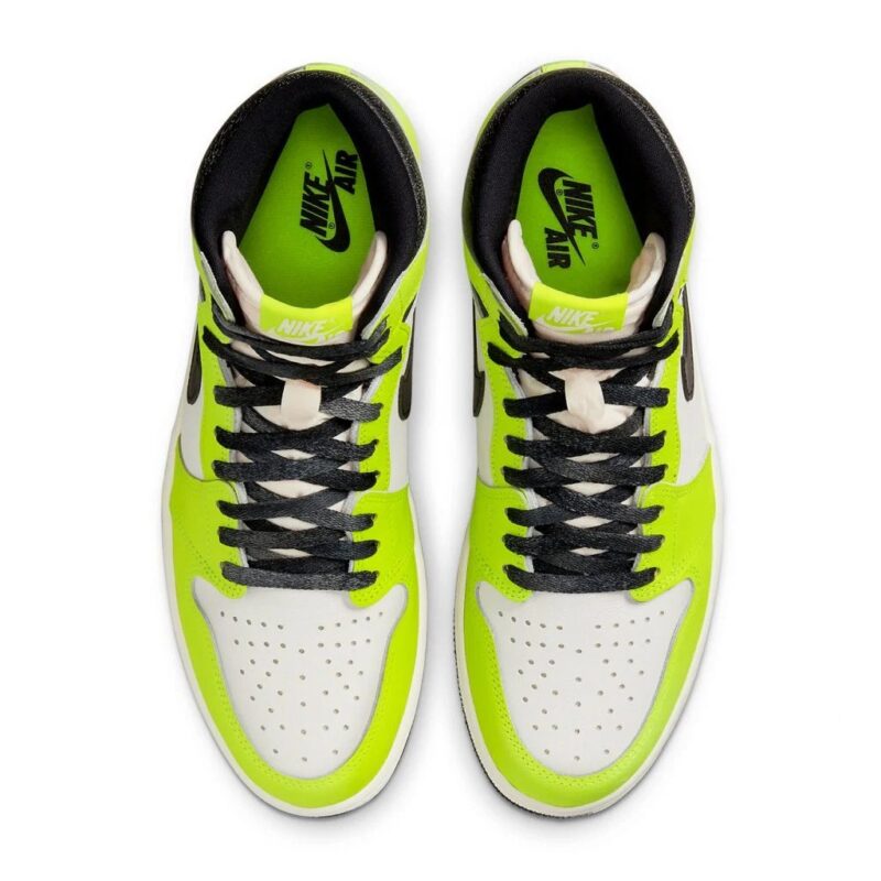 Mens Jordan 1 Retro High Og Visionaire Volt/Black-Sail (555088 702)