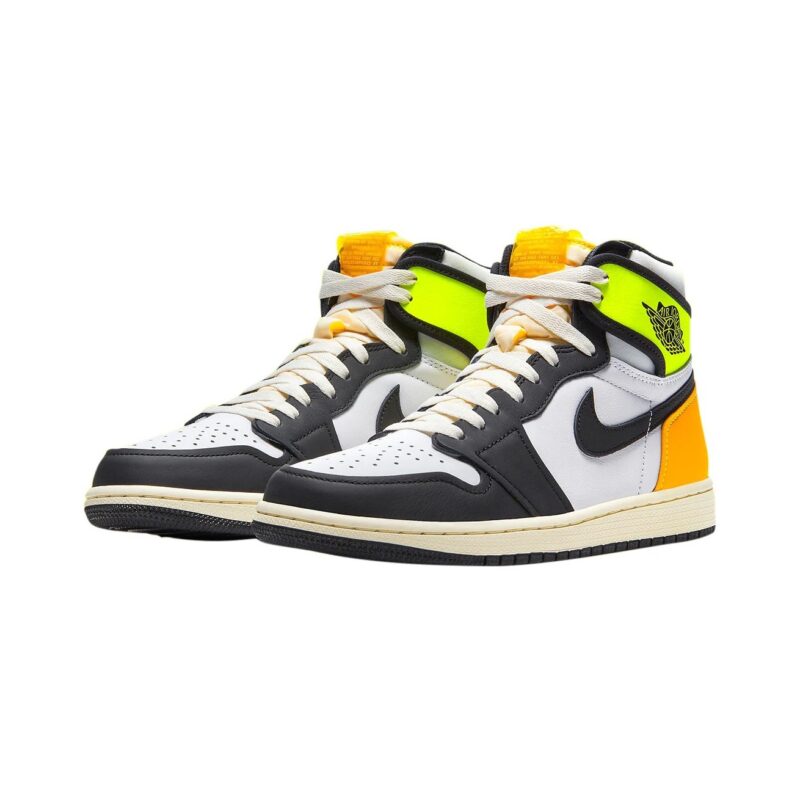 Mens Jordan 1 Retro High Og Volt Gold White/Black-Volt (555088 118)