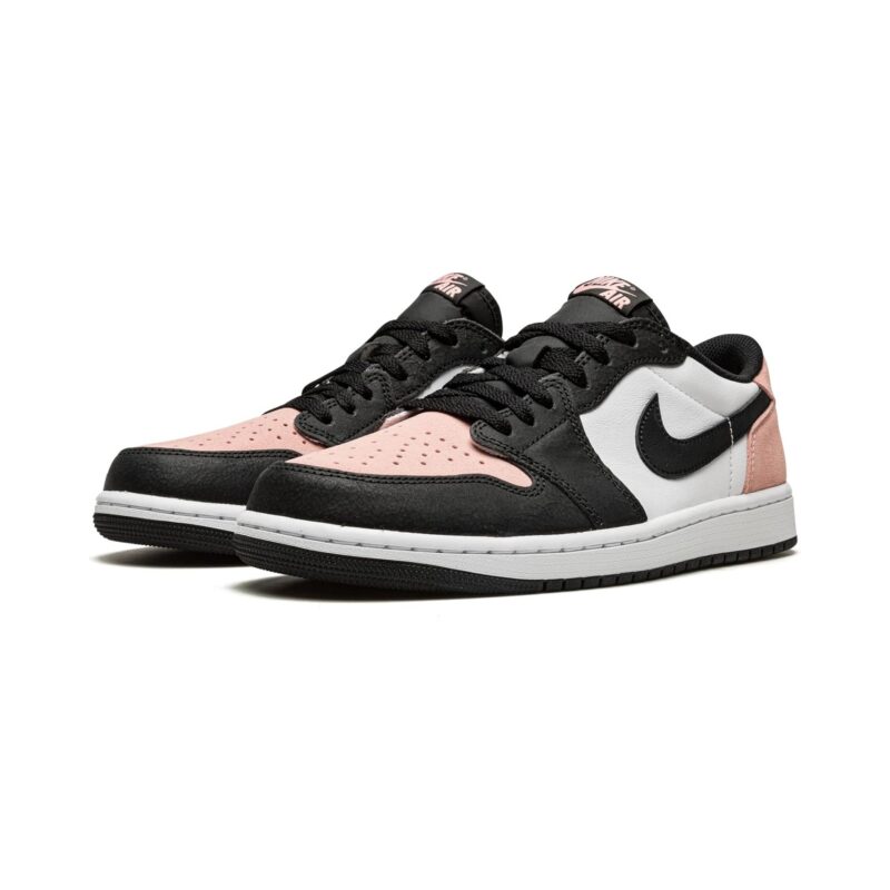 Mens Jordan 1 Retro Low Og Black/Bleached Coral-White (Cz0790 061)