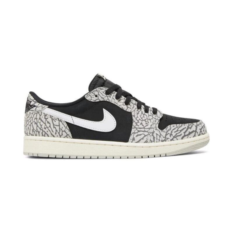 Mens Jordan 1 Retro Low Og Black Cement Blk//Grey/Wht (Cz0790 001)