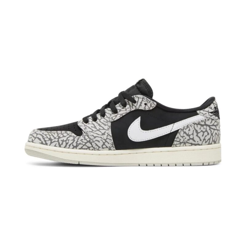 Mens Jordan 1 Retro Low Og Black Cement Blk//Grey/Wht (Cz0790 001)