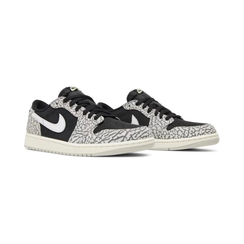 Mens Jordan 1 Retro Low Og Black Cement Blk//Grey/Wht (Cz0790 001)