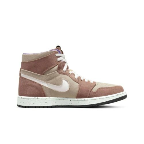 Mens Jordan 1 Zoom Air Cmft Fossil Stone/White-Fossil Rose (Ct0978 201)