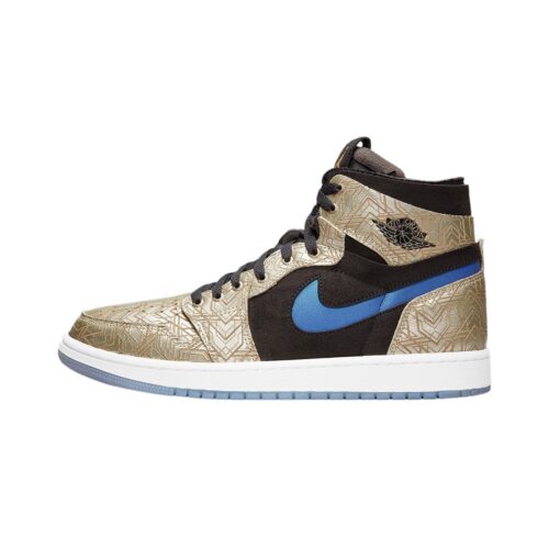 Mens Jordan 1 Zoom Air Cmft Gc Gold Laser Gold/Brt Concord-Blk (Dq0659 700)