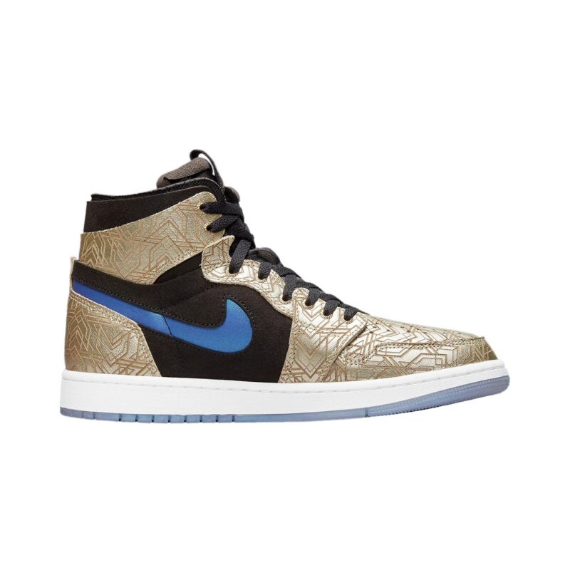 Mens Jordan 1 Zoom Air Cmft Gc Gold Laser Gold/Brt Concord-Blk (Dq0659 700)