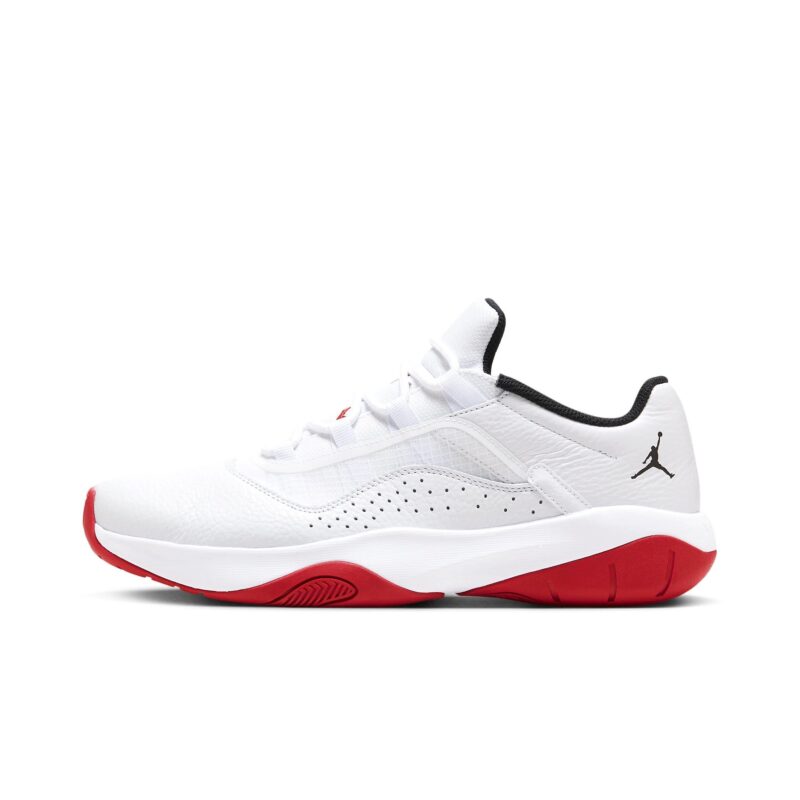 Mens Jordan 11 Cmft Low White/Black-Varsity Red (Cw0784 161)