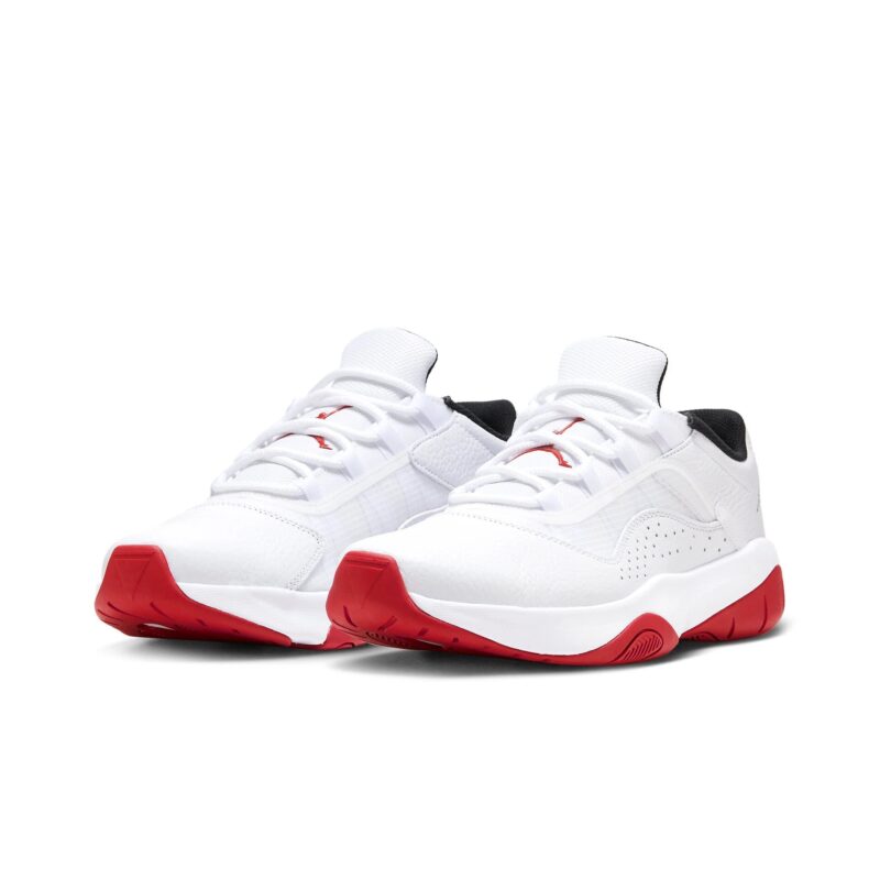 Mens Jordan 11 Cmft Low White/Black-Varsity Red (Cw0784 161)