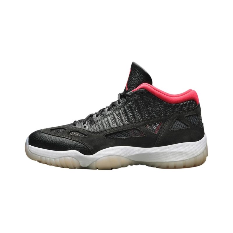 Mens Jordan 11 Retro Low Ie Bred Black/True Red-Multi-Color (919712 023)