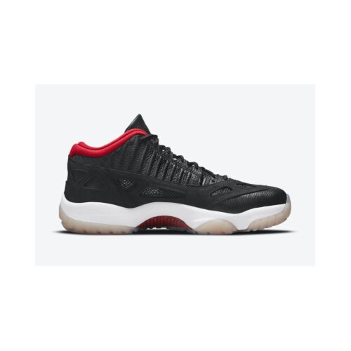 Mens Jordan 11 Retro Low Ie Bred Black/True Red-Multi-Color (919712 023)