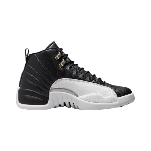 Mens Jordan 12 Retro Playoffs Black/Varsity Red-White (Ct8013 006)