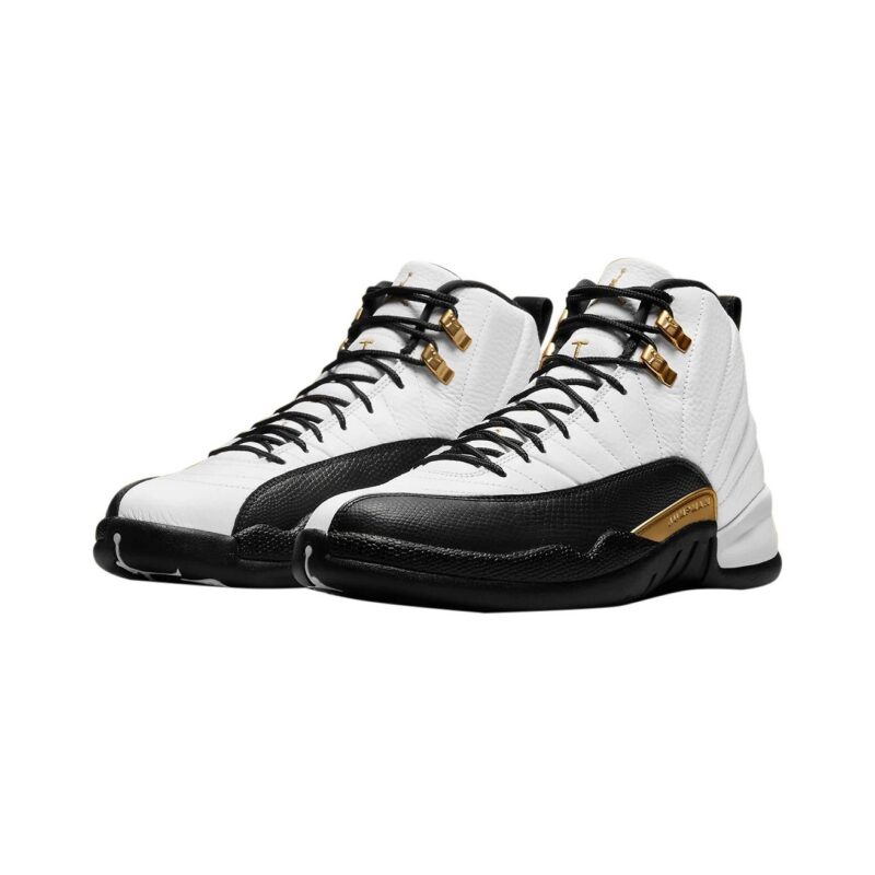 Mens Jordan 12 Retro Royalty White/Metallic Gold-Black (Ct8013 170)