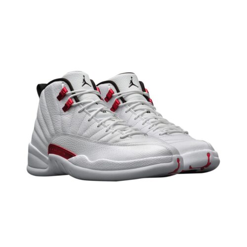 Mens Jordan 12 Retro Twist White/Black-University Red (Ct8013 106)