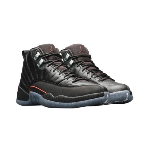 Mens Jordan 12 Retro Utility Black/Black-Bright Crimson (Dc1062 006)