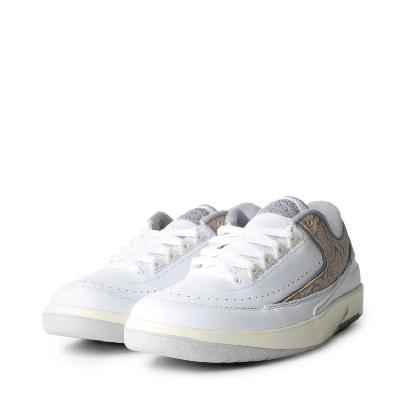 Mens Jordan 2 Retro Low Python White/Cement Grey-Sanddrift (Dv9956 100)