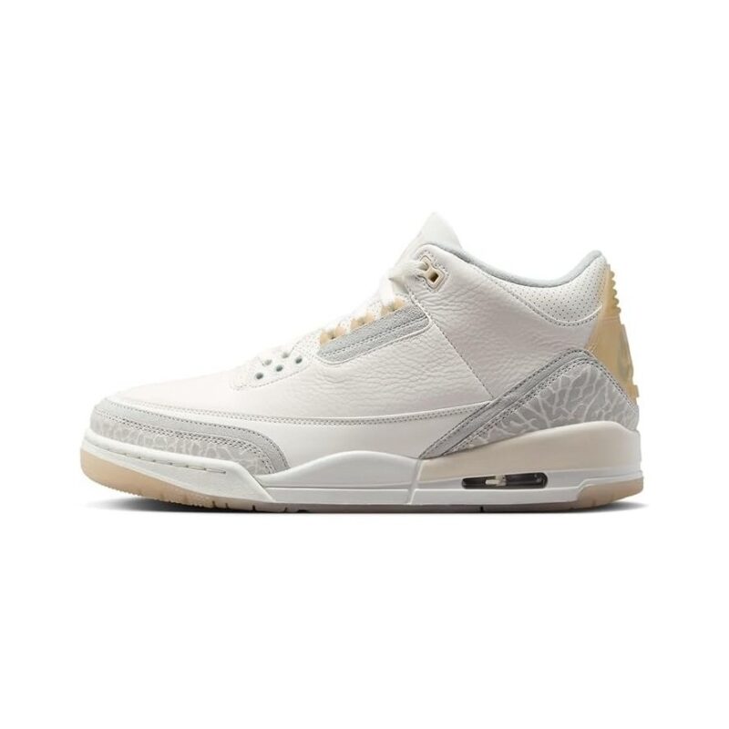 Mens Jordan 3 Retro Craft Ivory/Grey Mist-Cream (Fj9479 100)