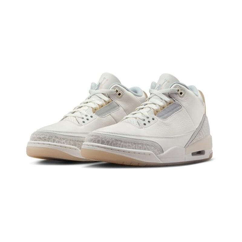 Mens Jordan 3 Retro Craft Ivory/Grey Mist-Cream (Fj9479 100)