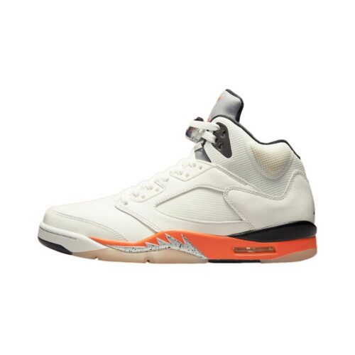 Mens Jordan 5 Retro Shattered Backboard Sail/Orange Blaze (Dc1060 100)