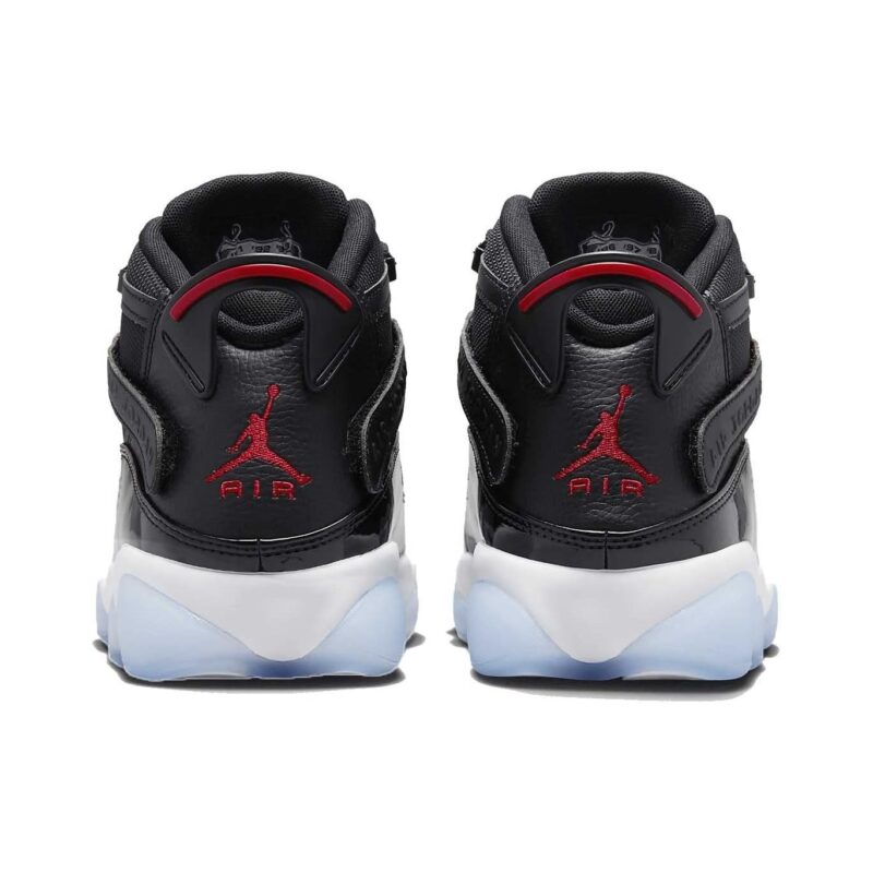 Mens Jordan 6 Rings Black/Gym Red-White (322992 064)