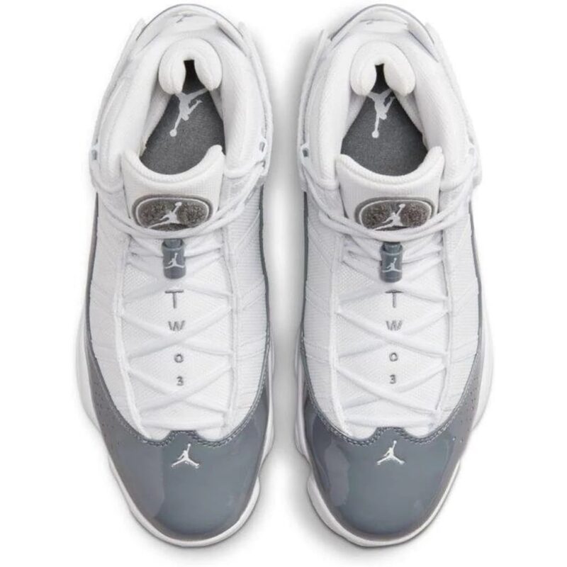 Mens Jordan 6 Rings White/Cool Grey-White (322992 121)