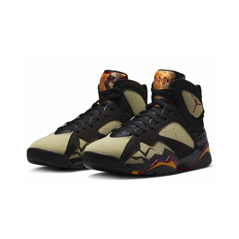 Mens Jordan 7 Retro Se Black Olive Black/Cherrywood Red (Dn9782 001)