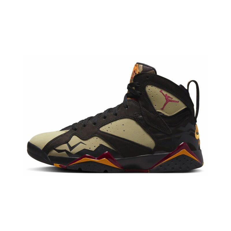 Mens Jordan 7 Retro Se Black Olive Black/Cherrywood Red (Dn9782 001)