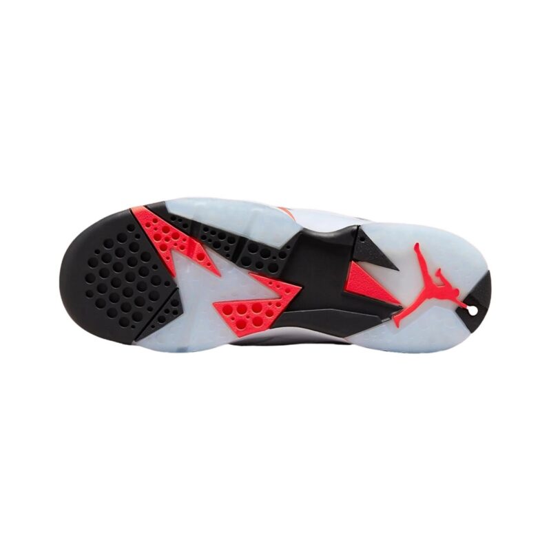 Mens Jordan 7 Retro White Infrared White/Crimson-Black (Cu9307 160)