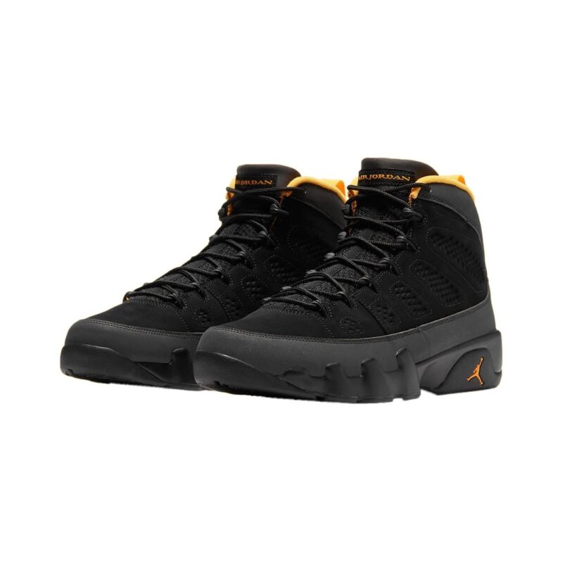 Mens Jordan 9 Retro Dark Charcoal Black/University Gold (Ct8019 070)