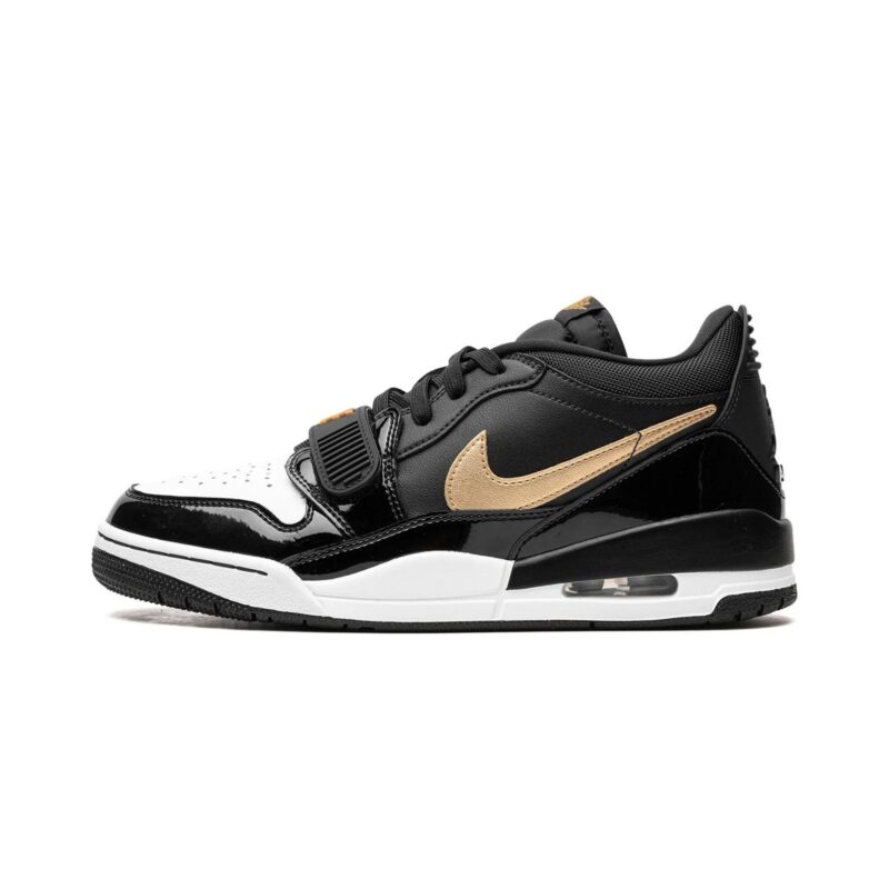 Mens Jordan Legacy 312 Low Black/Metallic Gold-White (Cd7069 071)