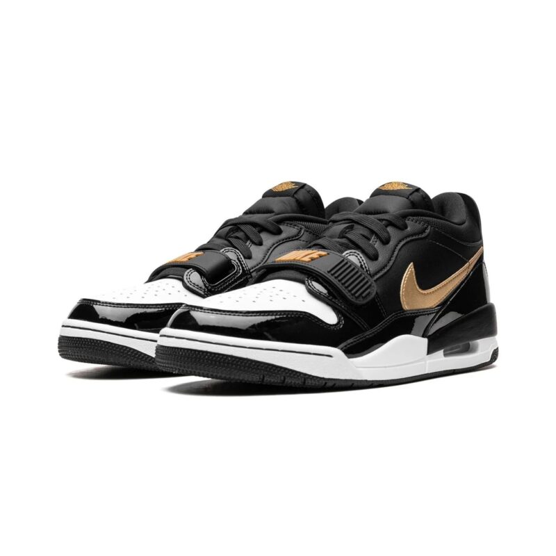 Mens Jordan Legacy 312 Low Black/Metallic Gold-White (Cd7069 071)