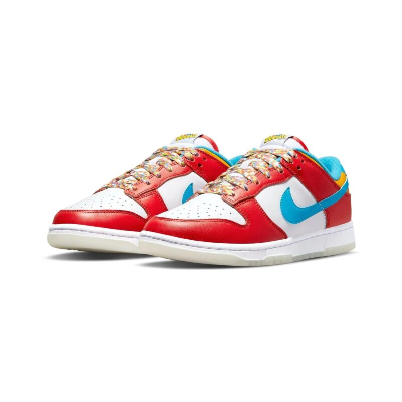 Mens Nike Dunk Low Qs Fruity Pebbles Habanero Rd/Laser Blue-Wht (Dh8009 600)