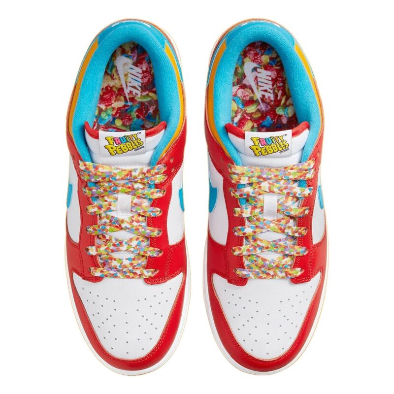 Mens Nike Dunk Low Qs Fruity Pebbles Habanero Rd/Laser Blue-Wht (Dh8009 600)