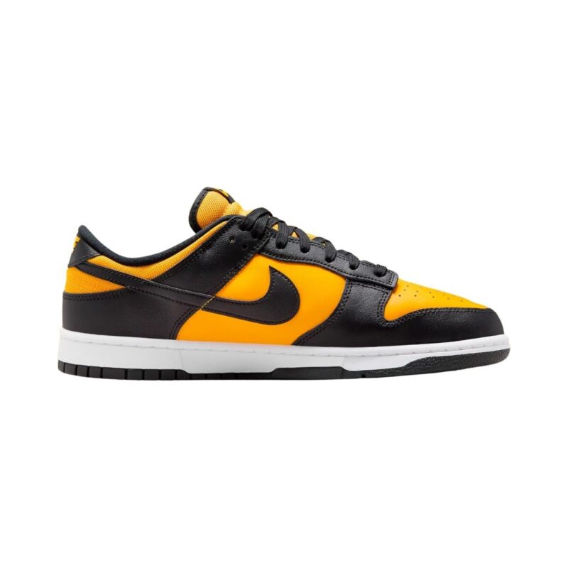 Mens Nike Dunk Low Retro Black/University Gold-White (Fz4618 001)