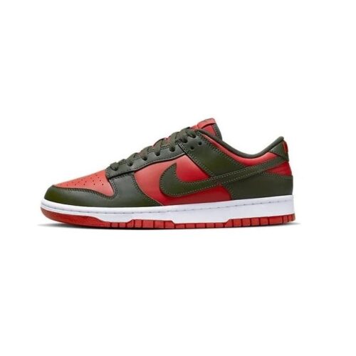 Mens Nike Dunk Low Retro Bttys Mystic Red/Cargo Khaki (Dv0833 600)