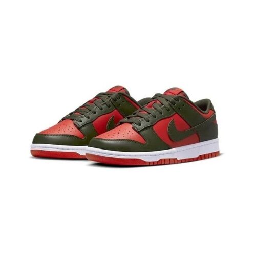 Mens Nike Dunk Low Retro Bttys Mystic Red/Cargo Khaki (Dv0833 600)