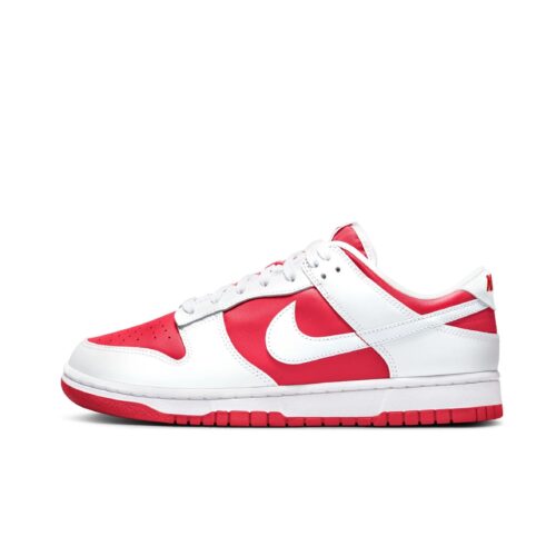 Mens Nike Dunk Low Retro Championship Red University Red/White (Dd1391 600)