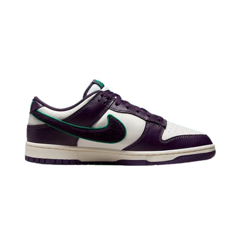 Mens Nike Dunk Low Retro Chenille Swoosh Sail/Grand Purple (Dq7683 100)