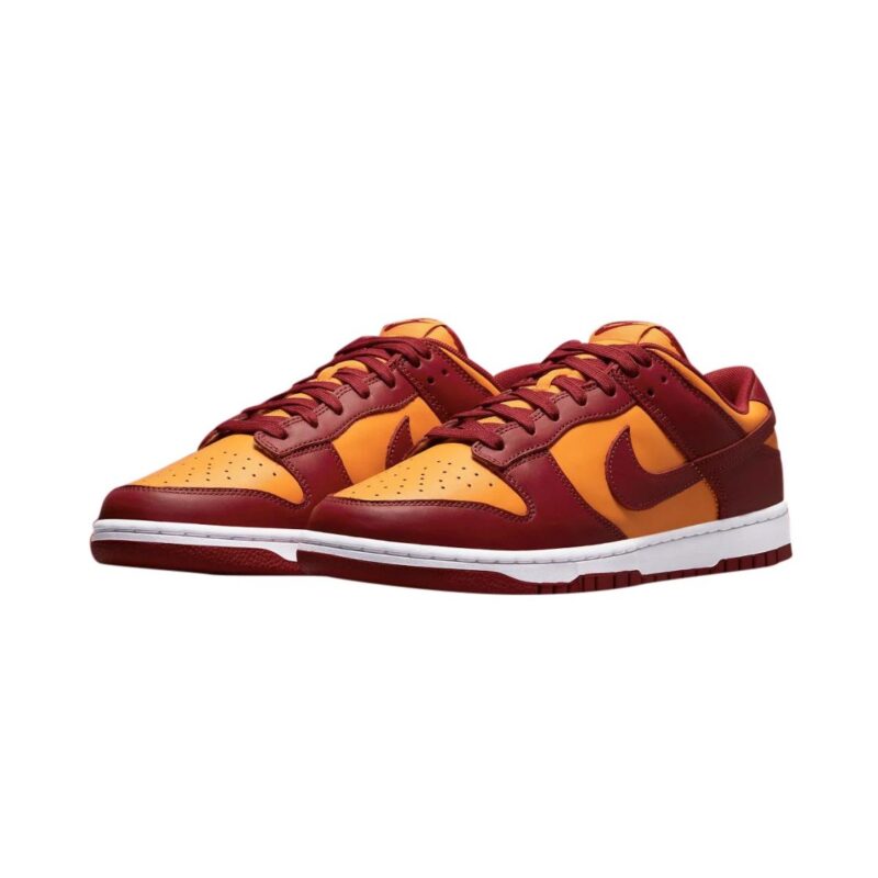 Mens Nike Dunk Low Retro Midas Gold Midas Gold/Tough Red-White (Dd1391 701)