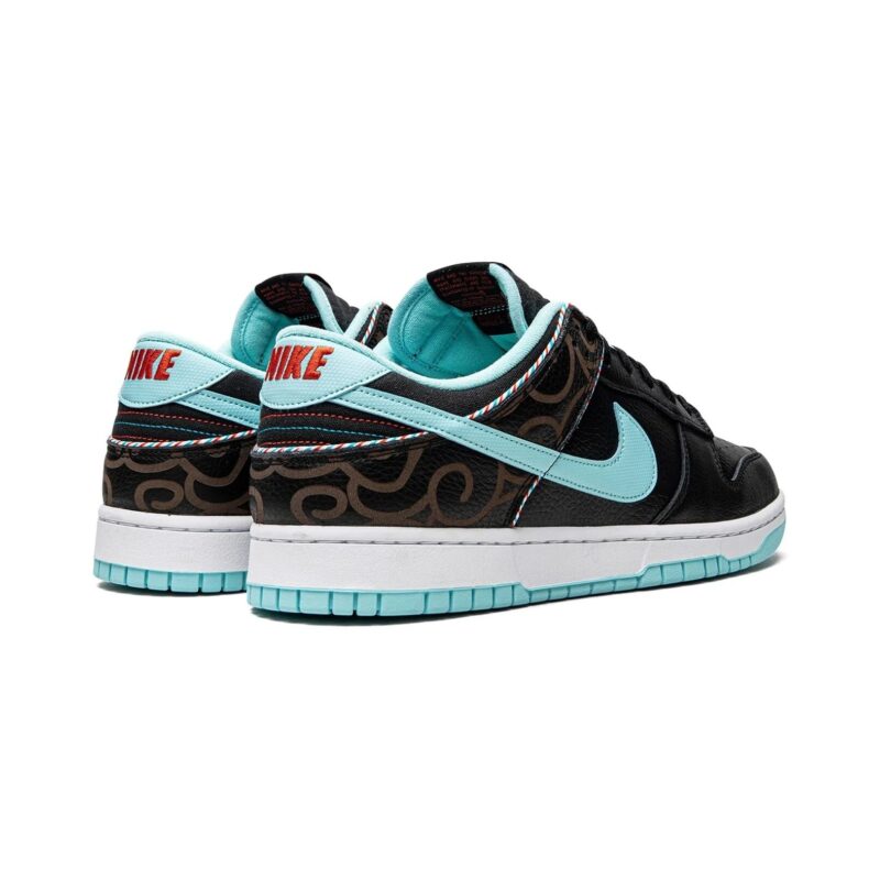 Mens Nike Dunk Low Retro Se Barber Shop Blk/Copa-Wht-Chile Red (Dh7614 001)