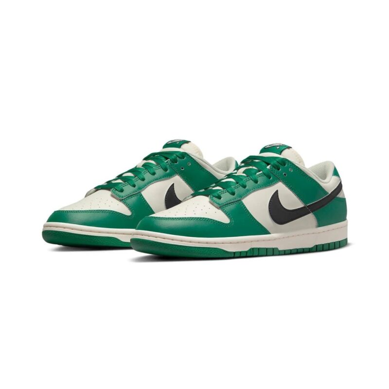 Mens Nike Dunk Low Retro Se Pale Ivory/Black-Malachite (Dr9654 100)