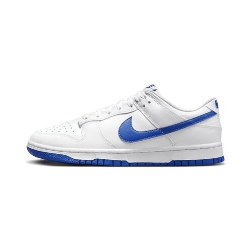 Mens Nike Dunk Low Retro White/Hyper Royal (Dv0831 104)