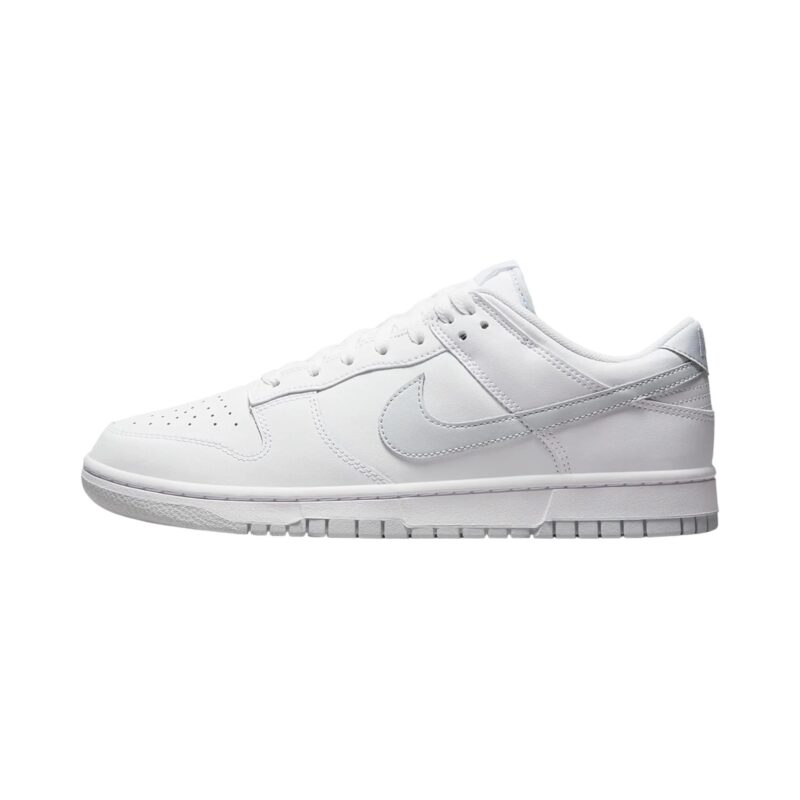 Mens Nike Dunk Low Retro White/Pure Platinum-White (Dv0831 101)