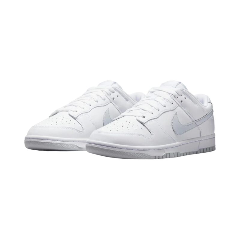 Mens Nike Dunk Low Retro White/Pure Platinum-White (Dv0831 101)