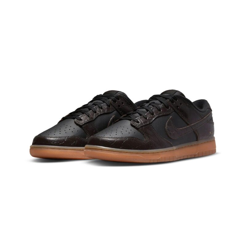 Mens Nike Dunk Low Se Chocolate Croc Black/Velvet Brown (Dv1024 010)