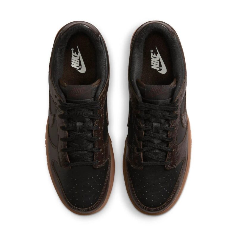 Mens Nike Dunk Low Se Chocolate Croc Black/Velvet Brown (Dv1024 010)