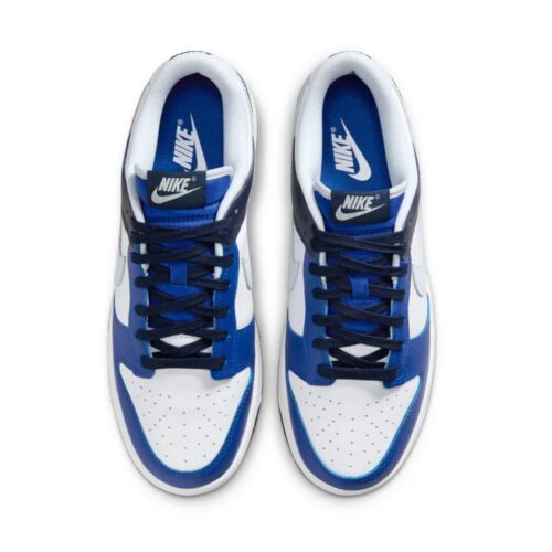 Mens Nike Dunk Low White/Football Grey-Game Royal (Fq8826 100)